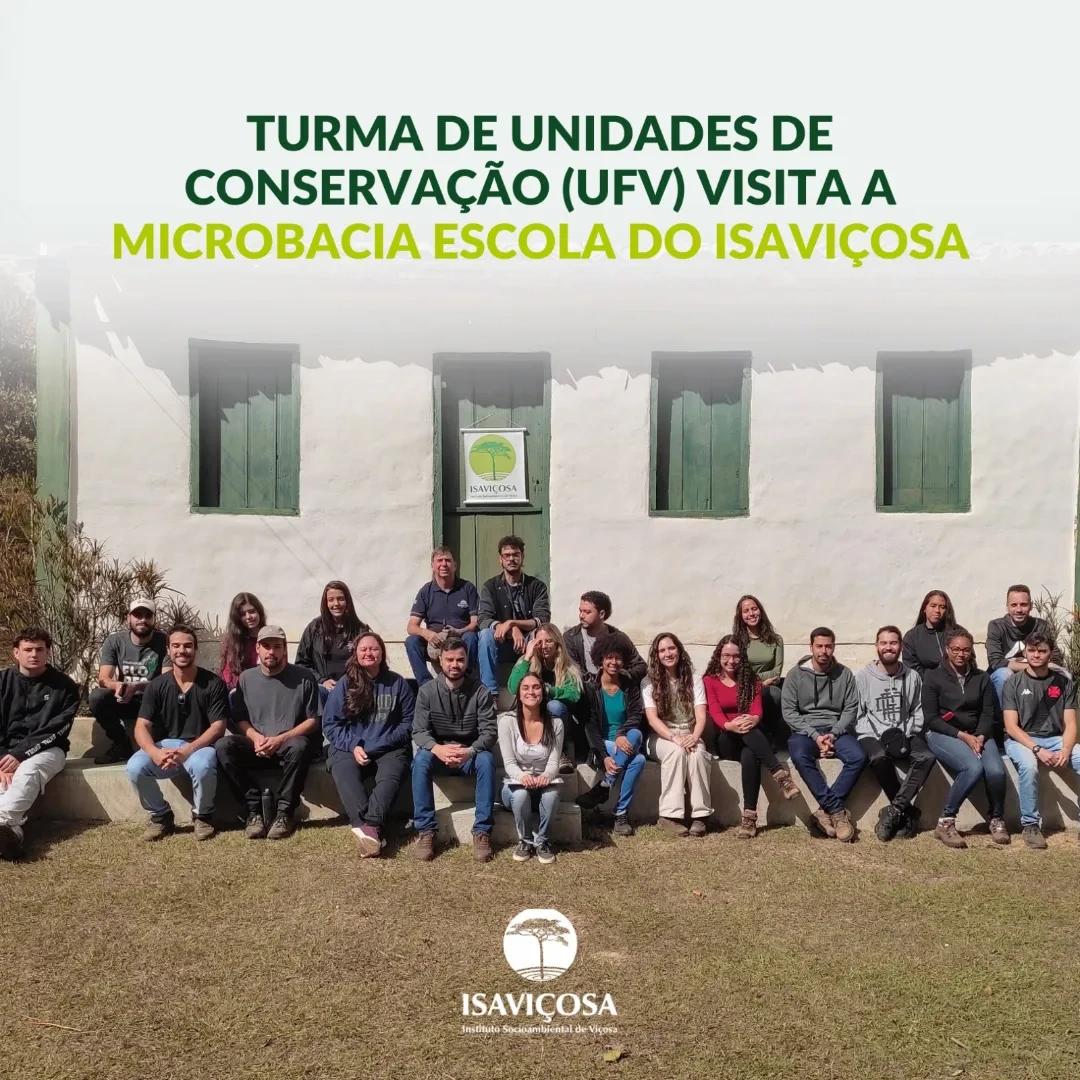 Aula de campo sobre Unidades de Conservacao (prof. Gumercindo/UFV) na Microbacia Escola/ISAVICOSA