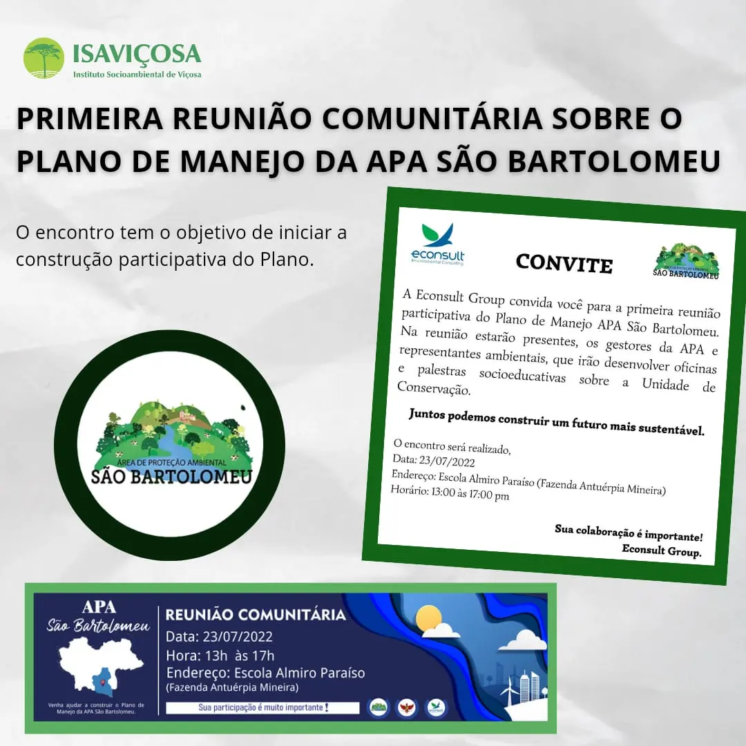 Reuniao comunitaria do Plano de Manejo da APA Sao Bartolomeu/ISAVICOSA