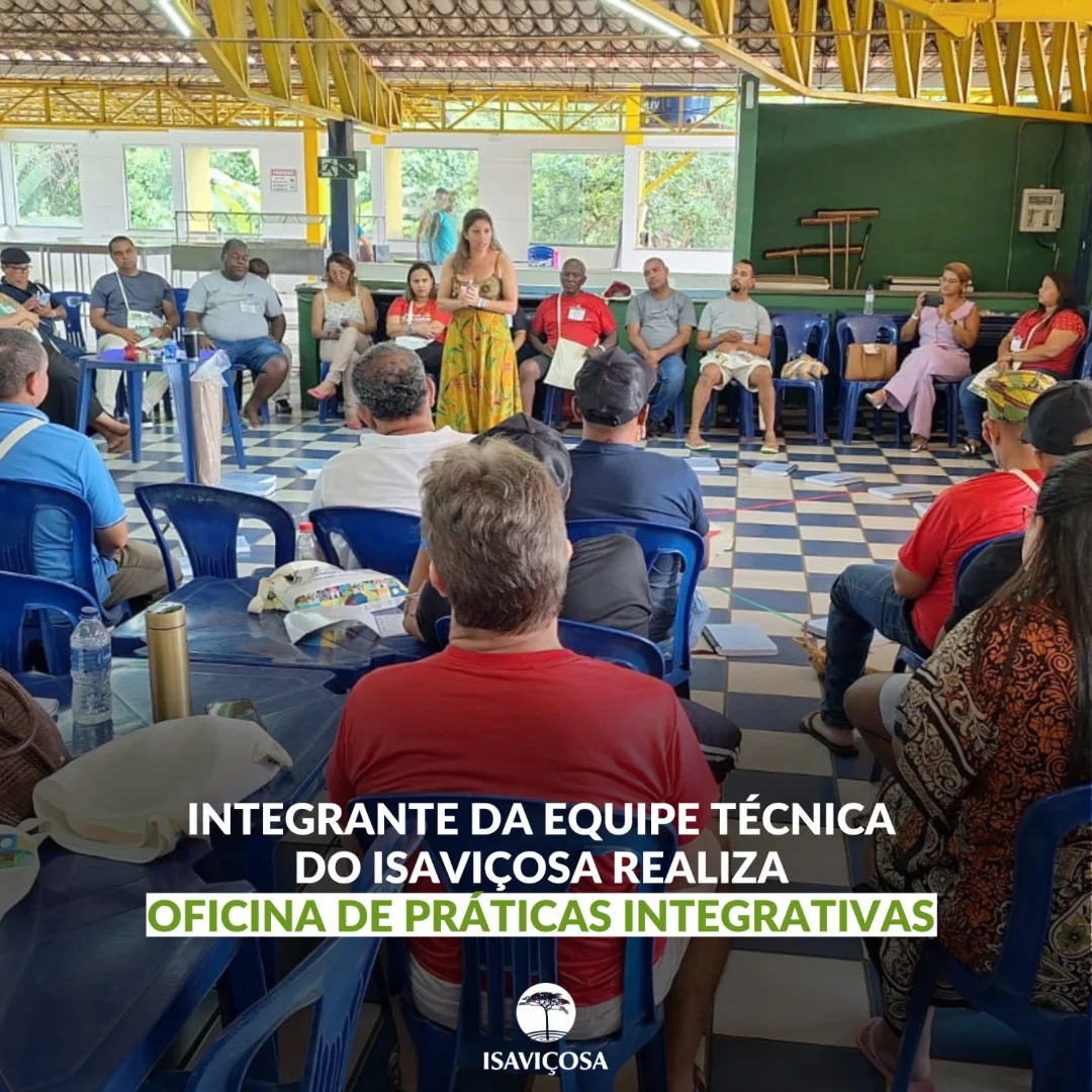 Oficina de Praticas Integrativas em Sarzedo/MG - equipe tecnica ISAVICOSA
