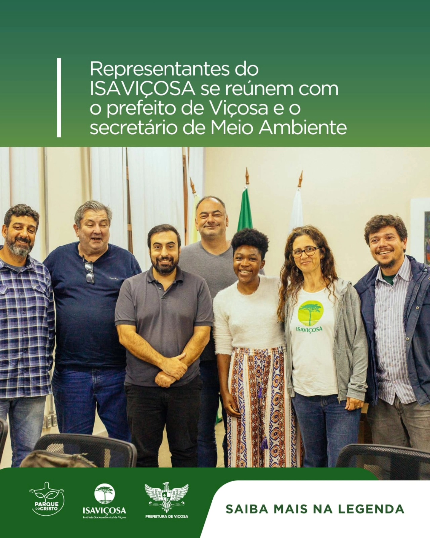 Reuniao do ISAVICOSA com o governo municipal sobre o Plano de Manejo do Parque do Cristo