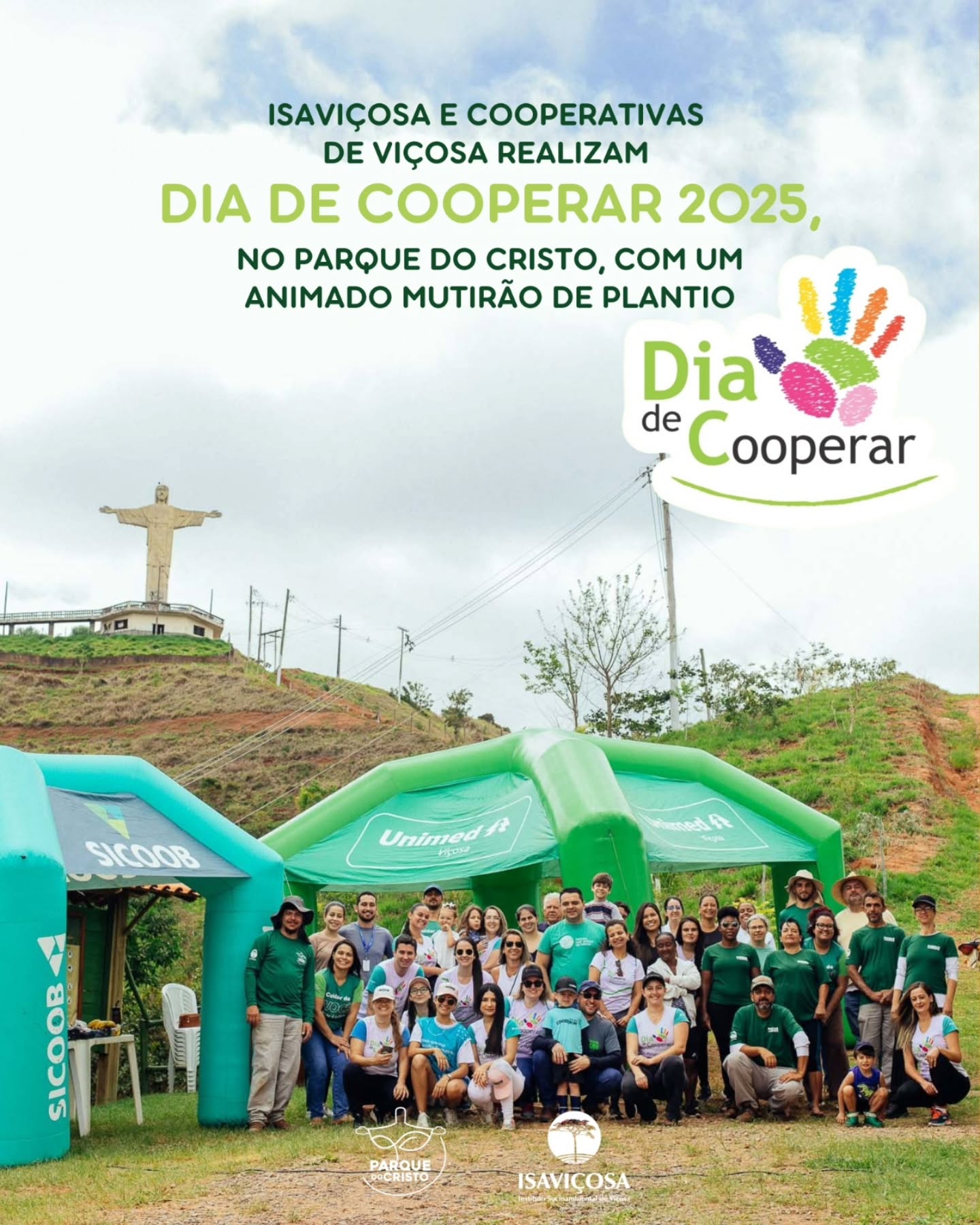 Dia de Cooperar 2025 - Mutirao de Plantio no Parque do Cristo/ISAVICOSA