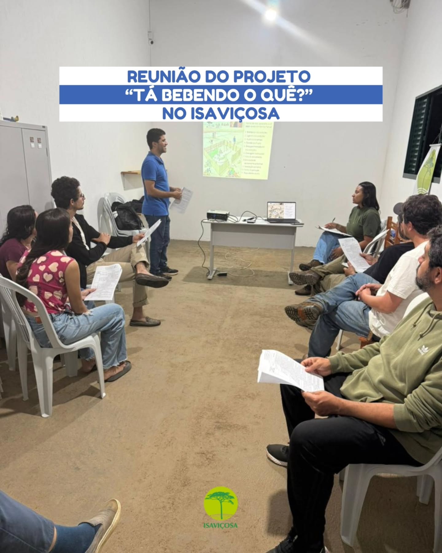 Encontro do projeto Ta Bebendo o Que no ISAVICOSA - Bacia do Ribeirao Sao Bartolomeu