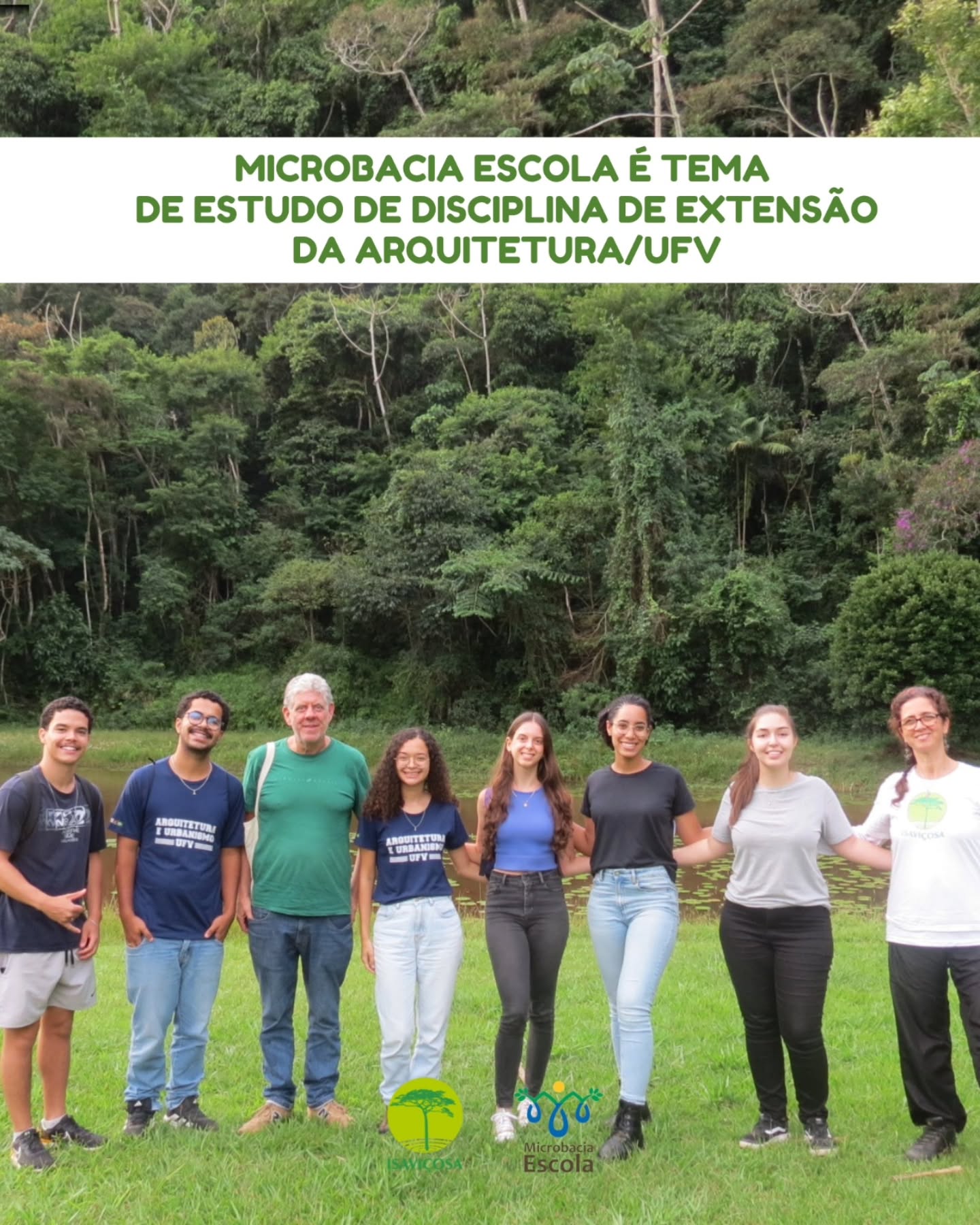 Estudantes de Arquitetura e Urbanismo da UFV no ISAVIÇOSA (Prática Extensionista)