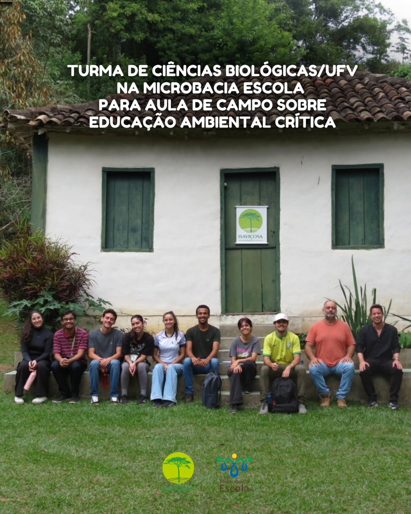 Turma de Licenciatura em Biologia da UFV visita a Microbacia Escola
