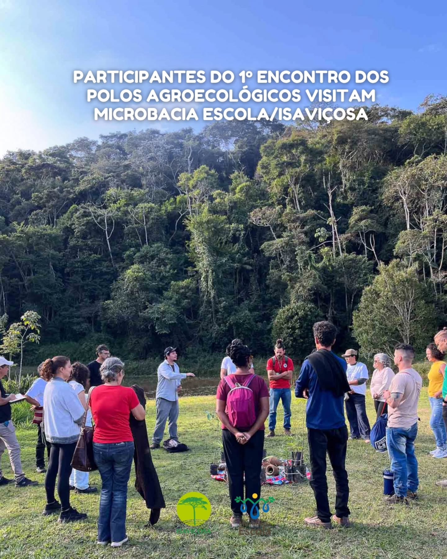 Participantes do 1º Encontro dos Polos Agroecológicos de MG visitam o ISAVIÇOSA