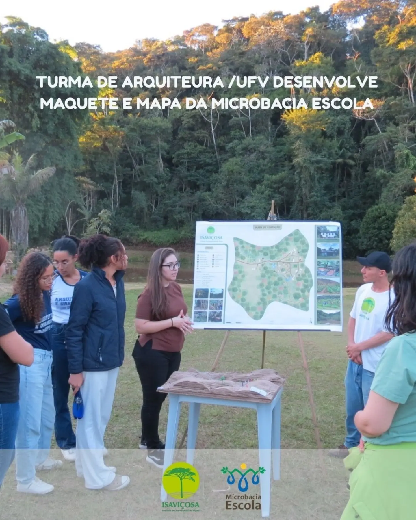 Estudantes de Design Regenerativo de Paisagem (UFV) visitam o ISAVIÇOSA